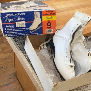 American Rocket White Figure Skates